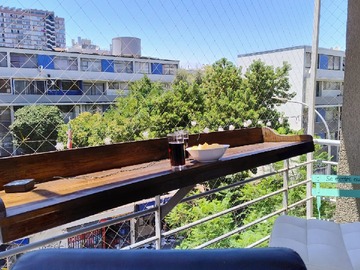 Terraza con repisa