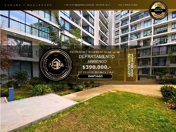 Arriendo Mensual / Departamento / Santiago
