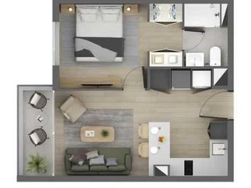 Arriendo Mensual / Departamento / Santiago