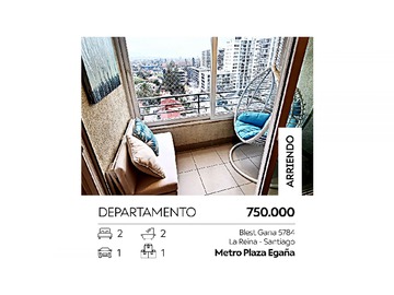 Arriendo Mensual / Departamento / Santiago