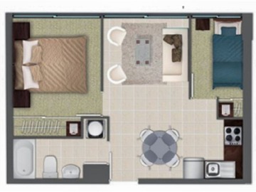 Arriendo Mensual / Departamento / Santiago