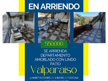 Arriendo Mensual / Departamento / Valparaíso