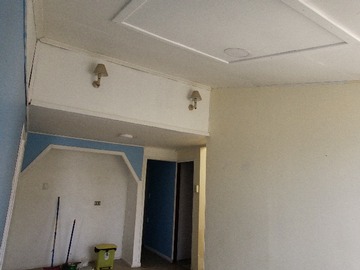 cielo de doble altura en living comedor