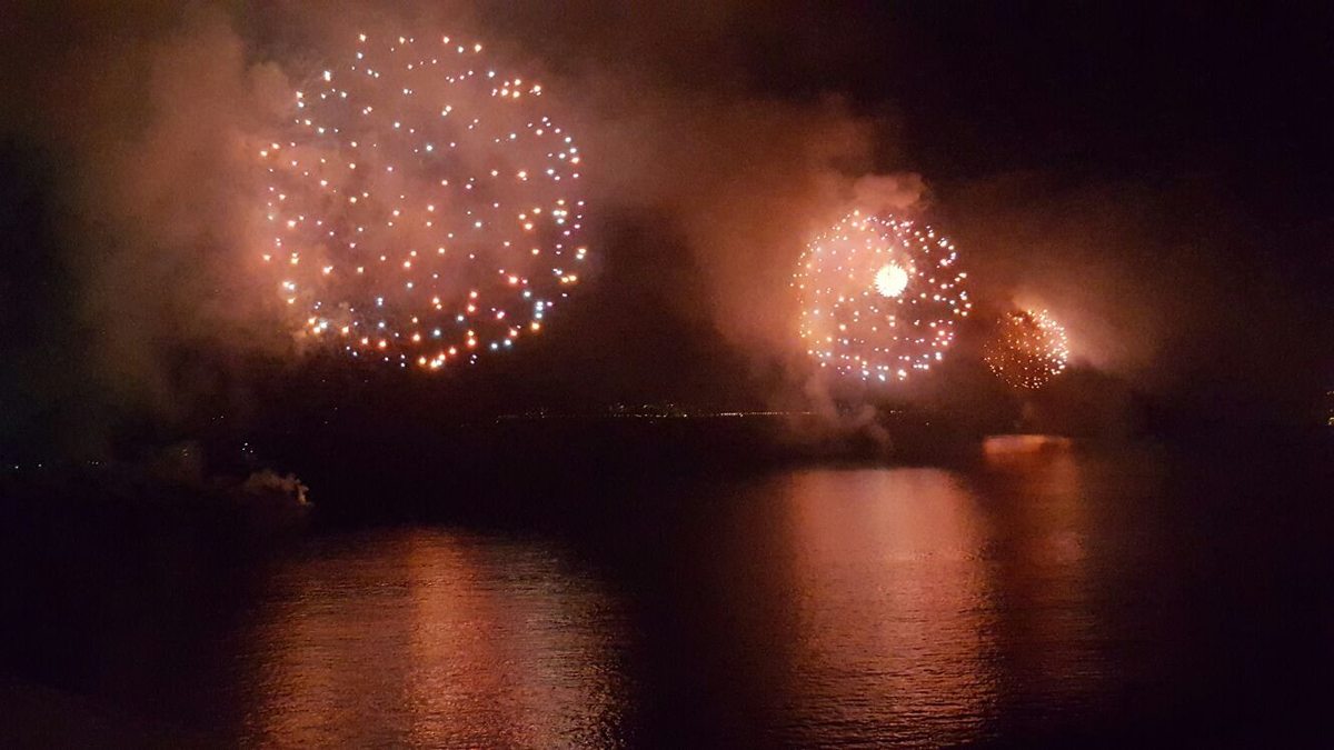 año nuevo en el mar desde el depto 