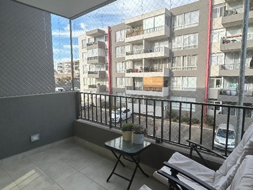 Terraza, con malla de seguridad