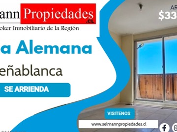 Arriendo Mensual / Departamento / Villa Alemana