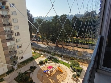 Terraza con malla