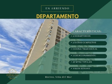 Arriendo Mensual / Departamento / Viña del Mar