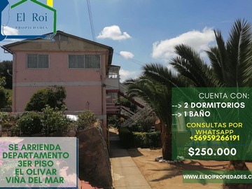 Arriendo Mensual / Departamento / Viña del Mar