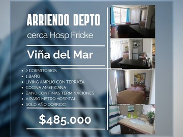 Arriendo Mensual / Departamento / Viña del Mar