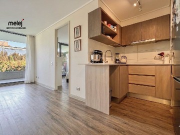 Cocina y living comedor con salida a terraza