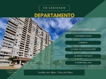 Arriendo Mensual / Departamento / Viña del Mar