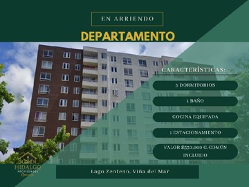 Arriendo Mensual / Departamento / Viña del Mar