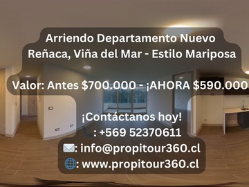 Arriendo Mensual / Departamento / Viña del Mar