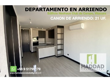 Arriendo Mensual / Departamento / Vitacura