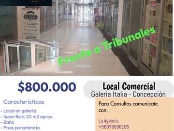 Arriendo Mensual / Local Comercial / Concepción
