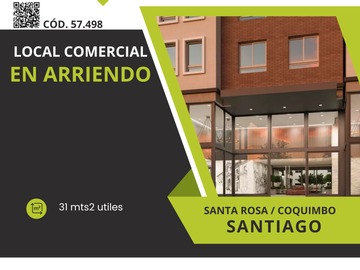 Arriendo Mensual / Local Comercial / Santiago