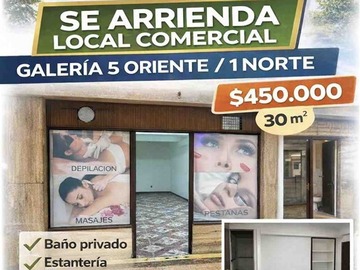 Arriendo Mensual / Local Comercial / Talca