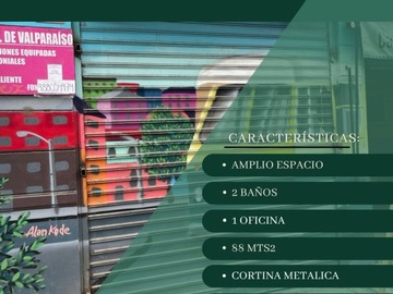 Arriendo Mensual / Local Comercial / Valparaíso