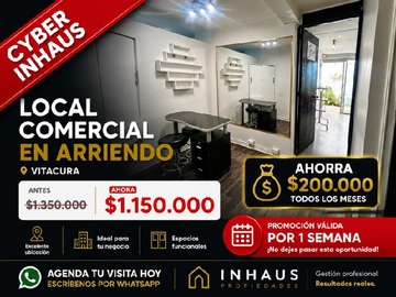 Arriendo Mensual / Local Comercial / Vitacura
