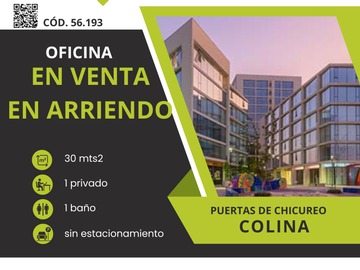 Arriendo Mensual / Oficina / Colina