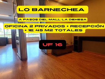 Arriendo Mensual / Oficina / Lo Barnechea