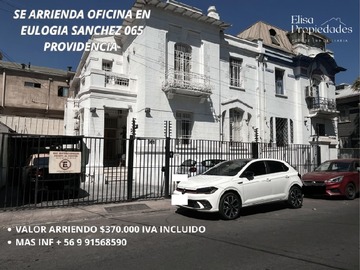 Arriendo Mensual / Oficina / Providencia