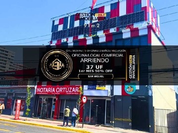 Arriendo Mensual / Oficina / San Miguel