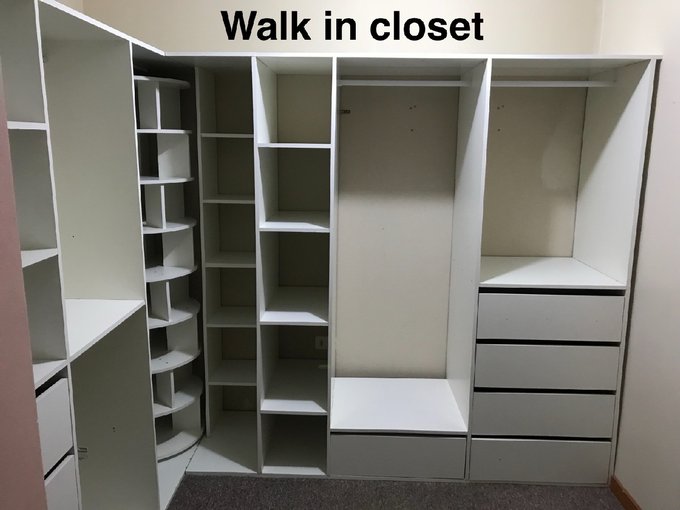 Walk in closet.