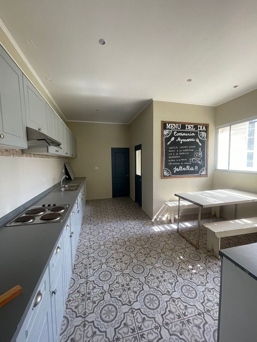 cocina con cuarto despensa