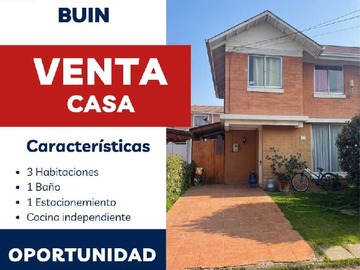 Venta / Casa / Buin