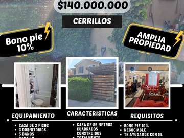 Venta / Casa / Cerrillos