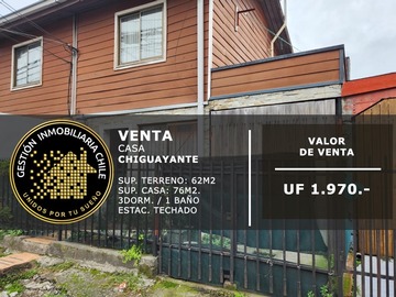 Venta / Casa / Chiguayante