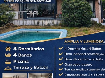 Venta / Casa / Concón
