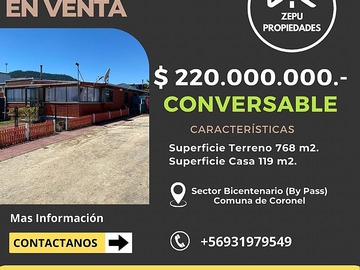 Venta / Casa / Coronel