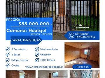 Venta / Casa / Hualqui