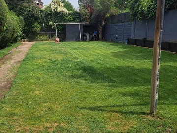 Patio trasero común para la comunidad