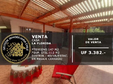 Venta / Casa / La Florida