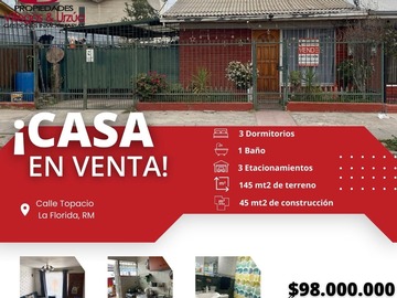 Venta / Casa / La Florida