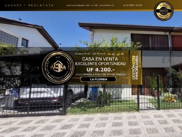 Venta / Casa / La Florida