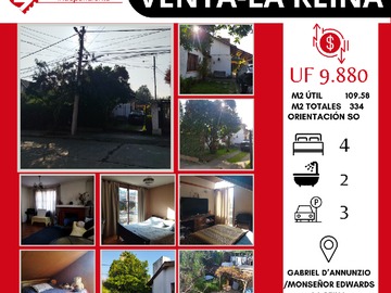 Venta / Casa / La Reina