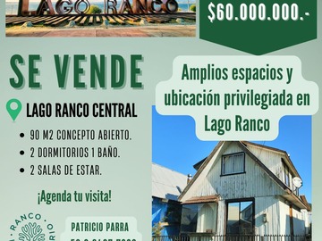 Venta / Casa / Lago Ranco