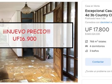 Venta / Casa / Las Condes