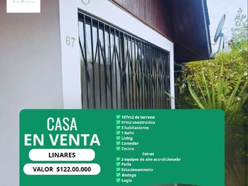 Venta / Casa / Linares