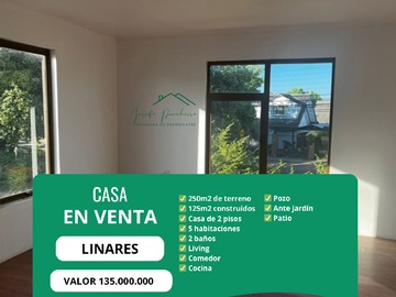 Venta / Casa / Linares