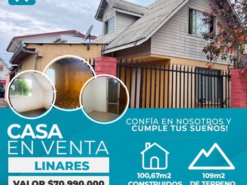 Venta / Casa / Linares