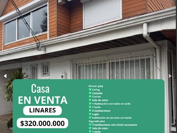 Venta / Casa / Linares