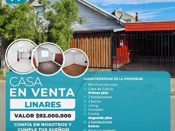 Venta / Casa / Linares