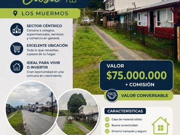 Venta / Casa / Los Muermos
