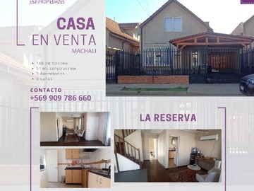 Venta / Casa / Machalí